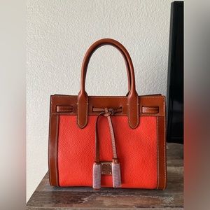 Dooney & Bourke Orange Tassel Tote